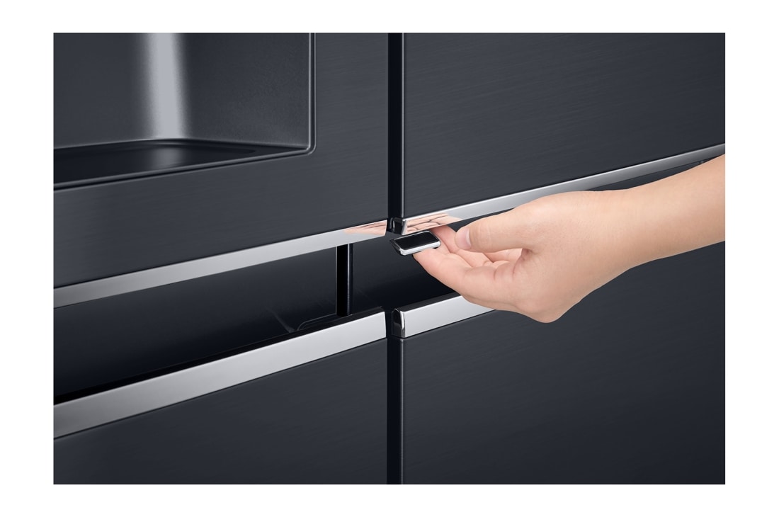 LG 625L Door in Door™ Side by Side (Matte Black) - Energiklasse E, Vann/isdispenser uten vanntilkobling og Smart Diagnosis™ med Wi-Fi, GSJ761MCEE, thumbnail 5