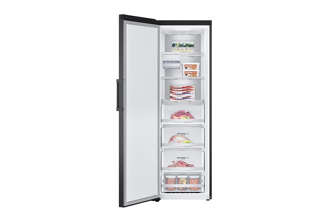 LG 324L Frittstående fryseskap (Matte Black) - Energiklasse D, Total No Frost, Express Freeze, Smart Diagnosis™ med Wi-Fi, GFM61MCCSF, GFM61MCCSF, thumbnail 3