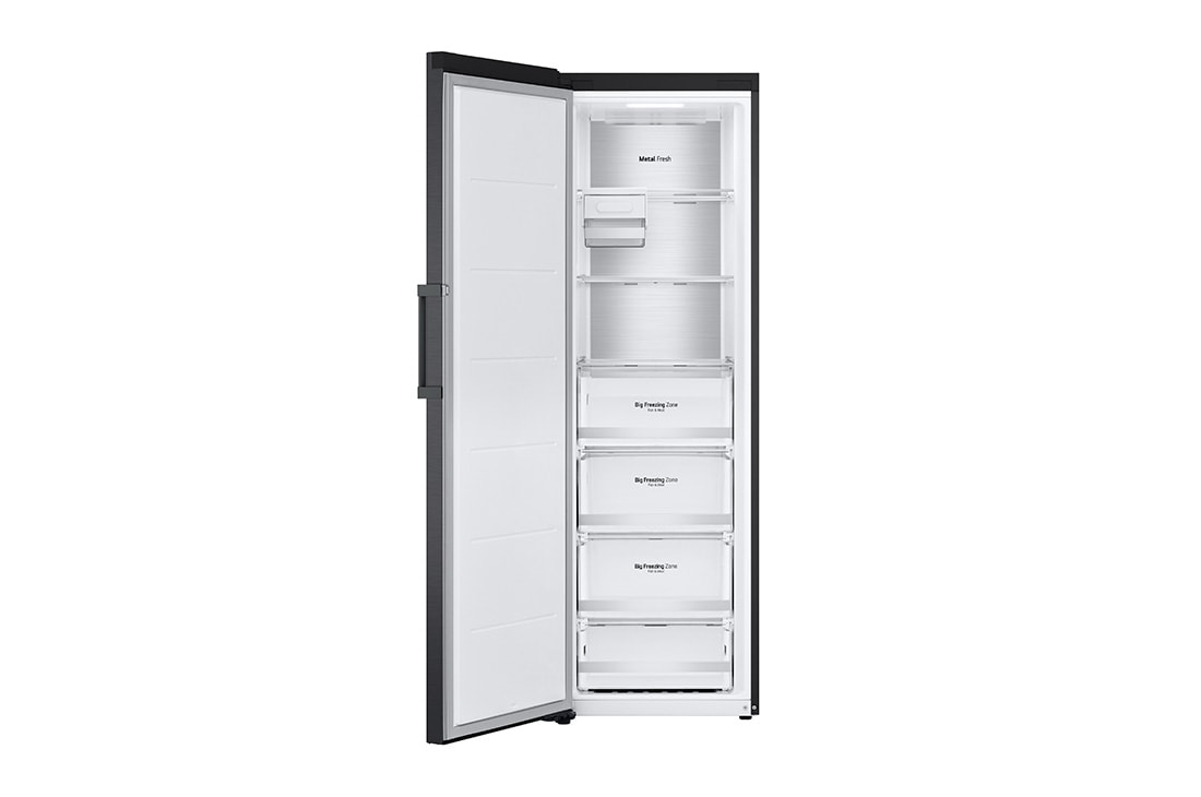 LG 324L Frittstående fryseskap (Matte Black) - Energiklasse D, Total No Frost, Express Freeze, Smart Diagnosis™ med Wi-Fi, GFM61MCCSF, GFM61MCCSF, thumbnail 4