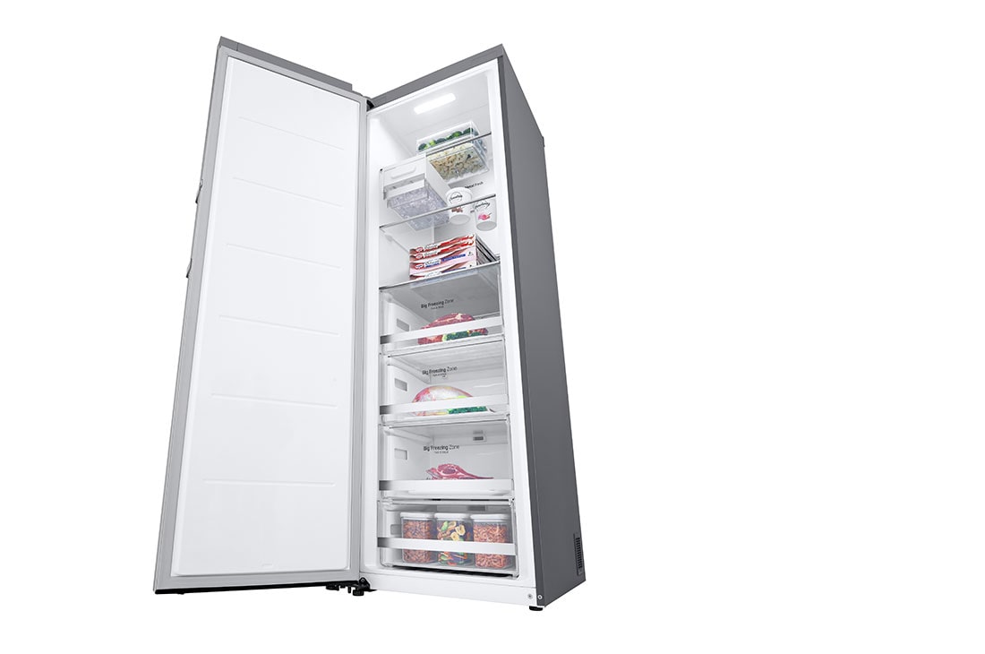 LG 324L Frittstående fryseskap (Metal Sorbet) - Energiklasse D, Total No Frost, Express Freeze, Smart Diagnosis™ med Wi-Fi, GFM61MBCSF, GFM61MBCSF, thumbnail 9