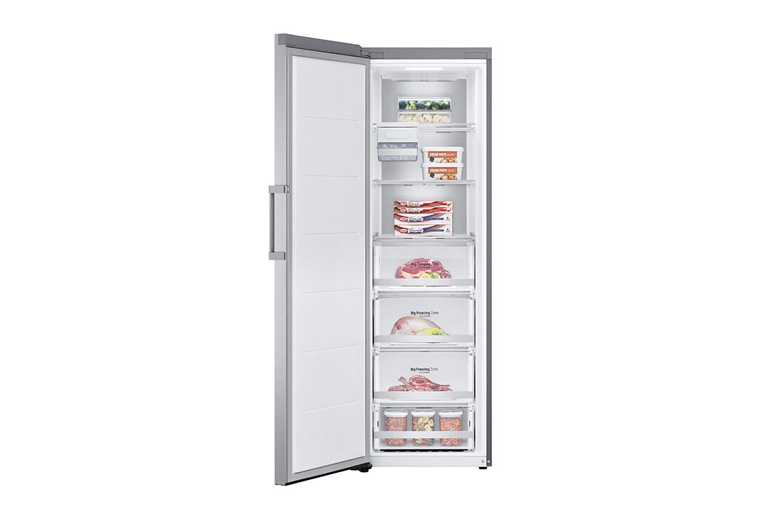 LG 324L Frittstående fryseskap (Metal Sorbet) - Energiklasse D, Total No Frost, Express Freeze, Smart Diagnosis™ med Wi-Fi, GFM61MBCSF, GFM61MBCSF, thumbnail 3