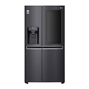 LG 625L InstaView Door in Door™ Side by Side (Matte Black), Energiklasse E, Vann/isdispenser uten vanntilkobling, Smart Diagnosis™ med Wi-Fi, GSX960MCCE, GSX960MCCE, thumbnail 2