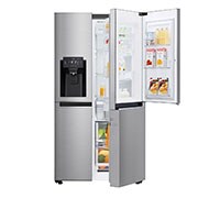 LG 625L Door in Door™ Side by Side (Shiny Steel) - Energiklasse E, Vann/isdispenser med vanntilkobling og Smart Diagnosis™ med Wi-Fi, GSJ761PZZE, GSJ761PZZE, thumbnail 2