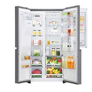 LG 625L Door in Door™ Side by Side (Shiny Steel) - Energiklasse E, Vann/isdispenser med vanntilkobling og Smart Diagnosis™ med Wi-Fi, GSJ761PZZE, GSJ761PZZE, thumbnail 3
