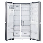 LG 625L Door in Door™ Side by Side (Shiny Steel) - Energiklasse E, Vann/isdispenser med vanntilkobling og Smart Diagnosis™ med Wi-Fi, GSJ761PZZE, GSJ761PZZE, thumbnail 4