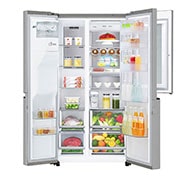 LG 625L InstaView Door in Door™ Side by Side (Noble Steel), Energiklasse E, Vann/isdispenser uten vanntilkobling, Smart Diagnosis™ med Wi-Fi, GSX961NECE, GSX961NECE, thumbnail 3
