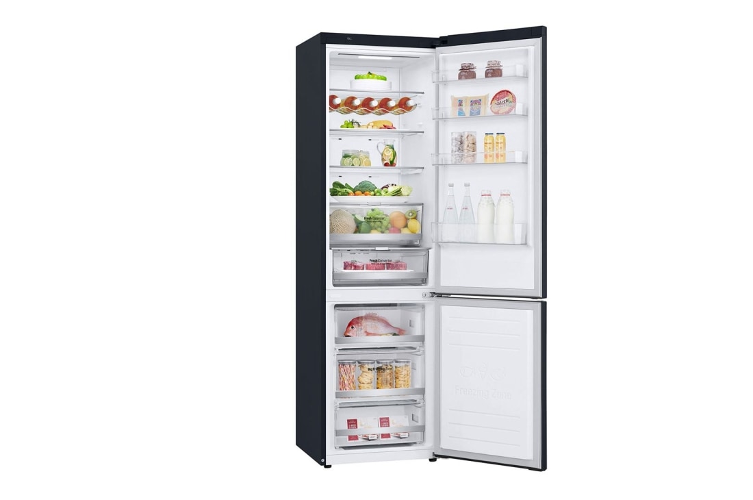 LG 2.03M 384L Kombiskap(Matte Black) - Energiklasse E, Door Cooling™ og Smart Diagnosis™ med Wi-Fi, GBB72MCDMN, thumbnail 11