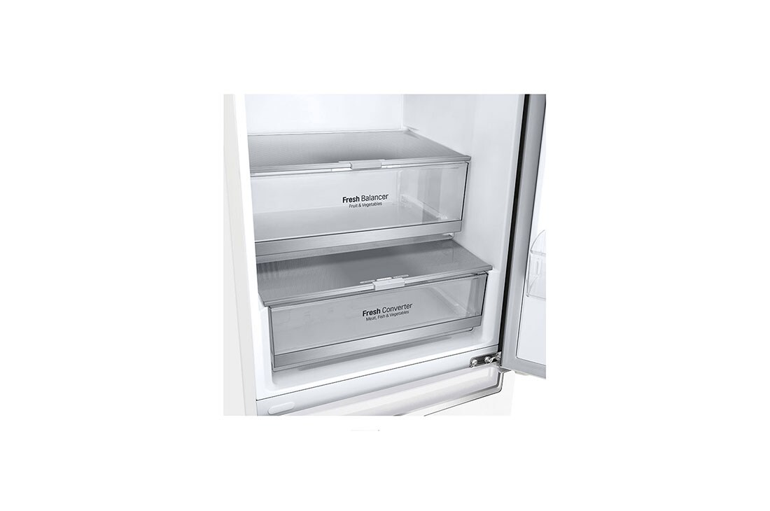 LG 2.03M 384L Kombiskap(Hvit) - Energiklasse E, Door Cooling™ og Smart Diagnosis™ med Wi-Fi, GBB72SWDMN, thumbnail 6