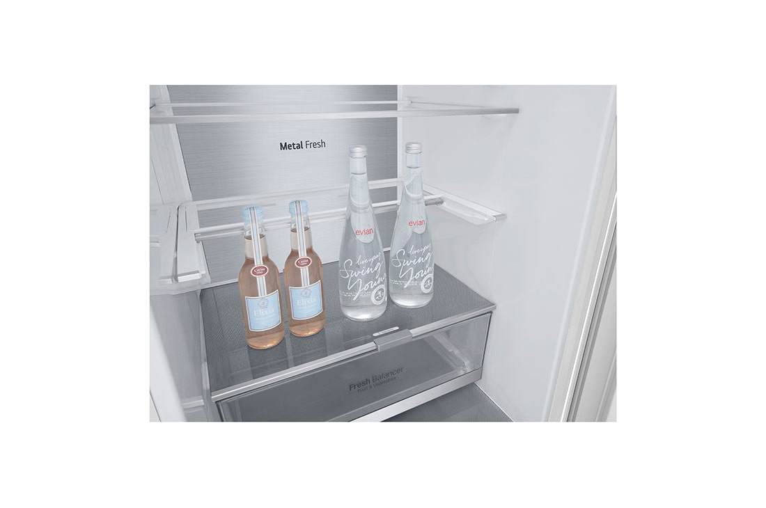 LG 2.03M 384L Kombiskap(Hvit) - Energiklasse D, Door Cooling™ og Smart Diagnosis™ med Wi-Fi, GBB72SWUGN, GBB72SWUGN, thumbnail 10