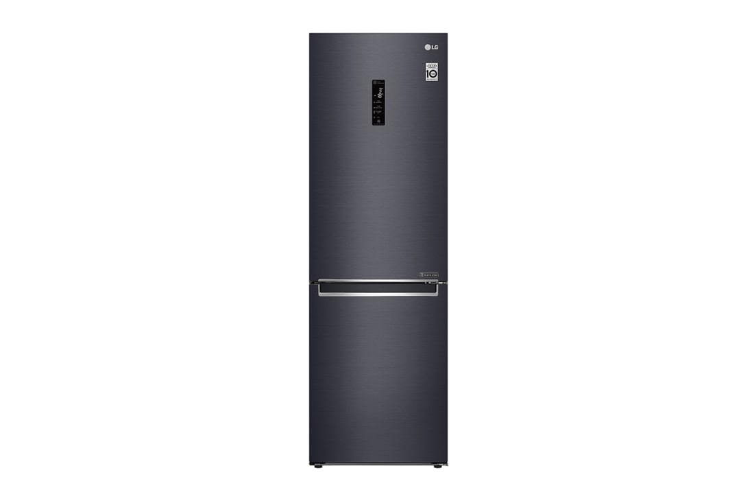 LG 1.86M 341L Kombinerad kyl/frys(Matte Black) - Energiklass E, Door Cooling™ och Smart Diagnosis™ med Wi-Fi, GBB71MCDMN, GBB71MCDMN