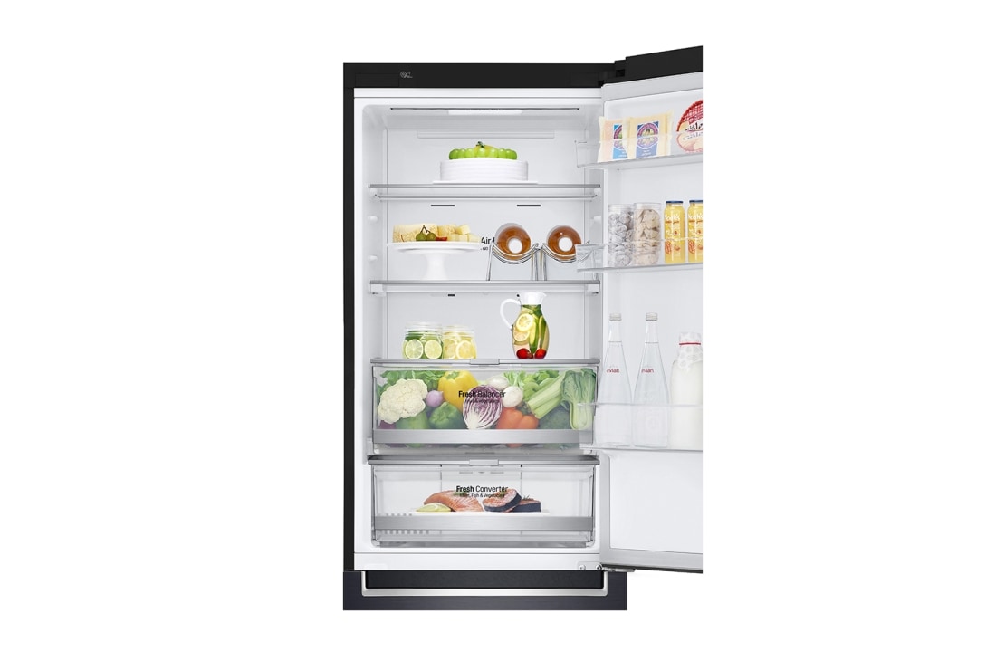LG 1.86M 341L Kombinerad kyl/frys(Matte Black) - Energiklass E, Door Cooling™ och Smart Diagnosis™ med Wi-Fi, GBB71MCDMN, GBB71MCDMN, thumbnail 9