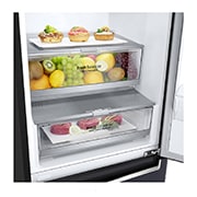 LG 1.86M 341L Kombinerad kyl/frys(Matte Black) - Energiklass E, Door Cooling™ och Smart Diagnosis™ med Wi-Fi, GBB71MCDMN, GBB71MCDMN, thumbnail 4