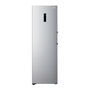 LG 324L Frittstående fryseskap (Shiny Steel) - Energiklasse E, Total No Frost, Express Freeze, Smart Diagnosis™ med Wi-Fi, Front, GFE41PZGSZ, thumbnail 1