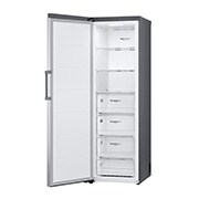 LG 324L Frittstående fryseskap (Shiny Steel) - Energiklasse E, Total No Frost, Express Freeze, Smart Diagnosis™ med Wi-Fi, Høyre side, åpent med mat, GFE41PZGSZ, thumbnail 12