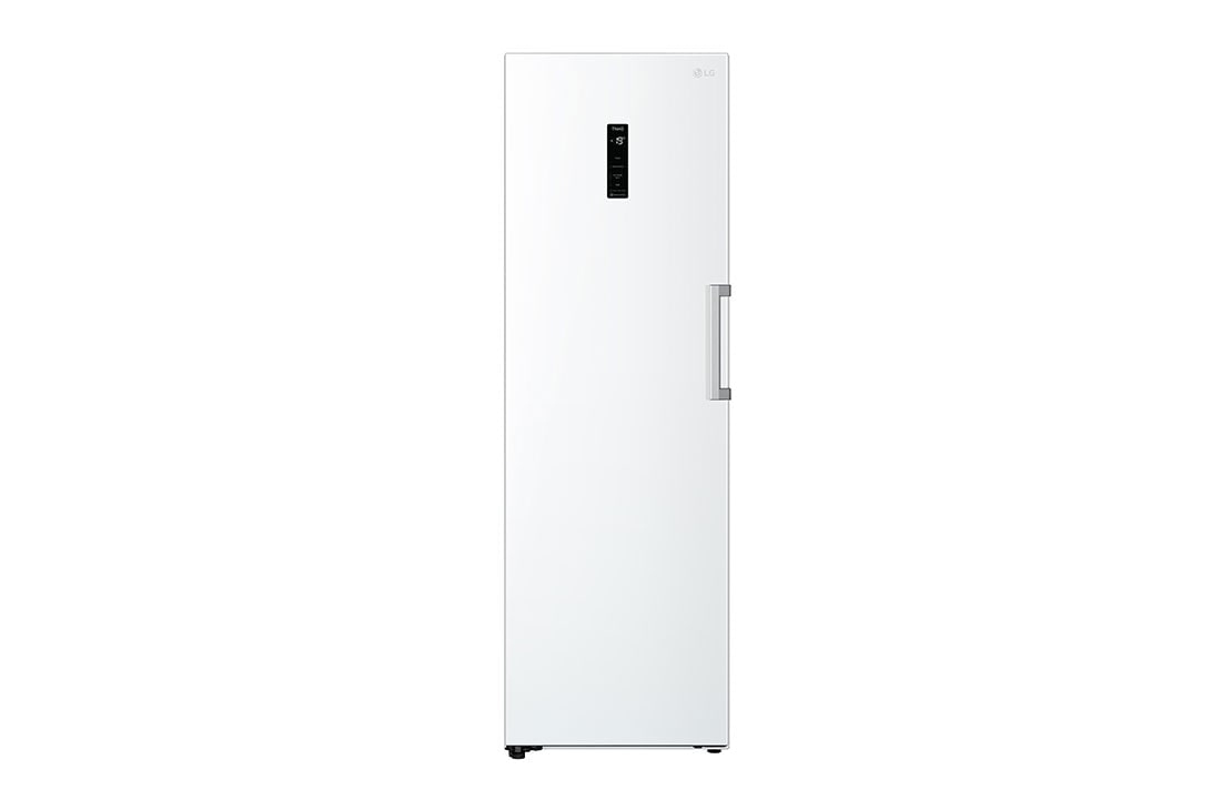 LG 324L Frittstående fryseskap (Hvit) - Energiklasse E, Total No Frost, Express Freeze, Smart Diagnosis™ med Wi-Fi, GFE41SWGSZ, GFE41SWGSZ