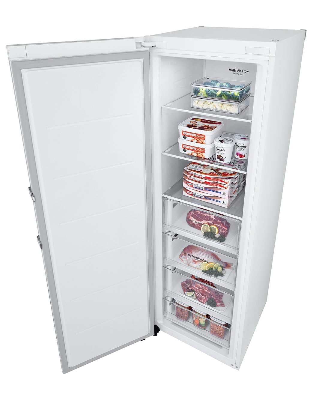 GFE41SWGSZ 324L Frittst ende Fryseskap Hvit LG Norge gfe41swgsz-324l-frittst-ende-fryseskap-hvit-lg-norge