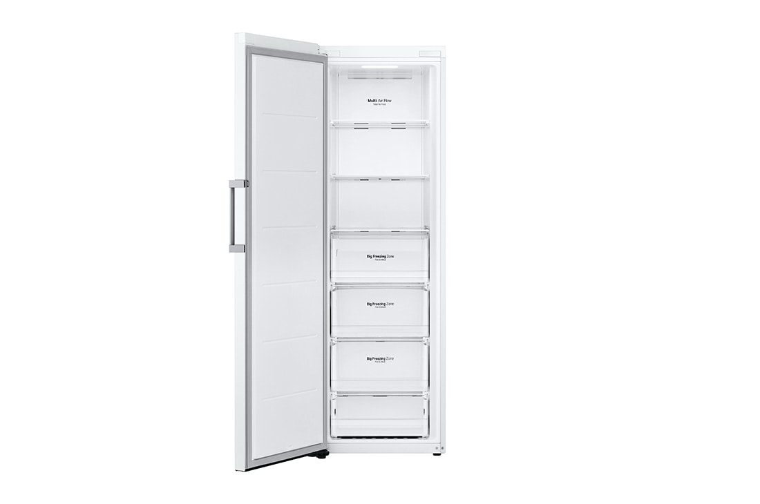 LG 324L Frittstående fryseskap (Hvit) - Energiklasse E, Total No Frost, Express Freeze, Smart Diagnosis™ med Wi-Fi, GFE41SWGSZ, GFE41SWGSZ, thumbnail 3