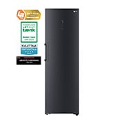 LG 386L Frittstående kjøleskap (Matte Black - Energiklasse D, Door Cooling™, LINEARCooling™, FRESHBalancer™, Smart Diagnosis™ med Wi-Fi, front, GLM71MCCSF, thumbnail 1
