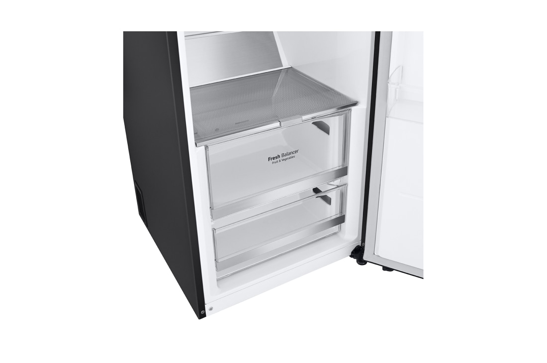 LG 386L Frittstående kjøleskap (Matte Black - Energiklasse D, Door Cooling™, LINEARCooling™, FRESHBalancer™, Smart Diagnosis™ med Wi-Fi, GLM71MCCSF, GLM71MCCSF, thumbnail 5