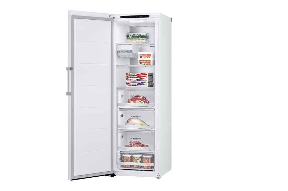 LG 324L Frittstående fryseskap (Hvit) - Energiklasse D, Total No Frost, Express Freeze, Smart Diagnosis™, GFT61SWCSF, GFT61SWCSF, thumbnail 14