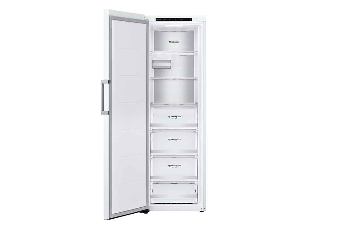 LG 324L Frittstående fryseskap (Hvit) - Energiklasse D, Total No Frost, Express Freeze, Smart Diagnosis™, GFT61SWCSF, GFT61SWCSF, thumbnail 2