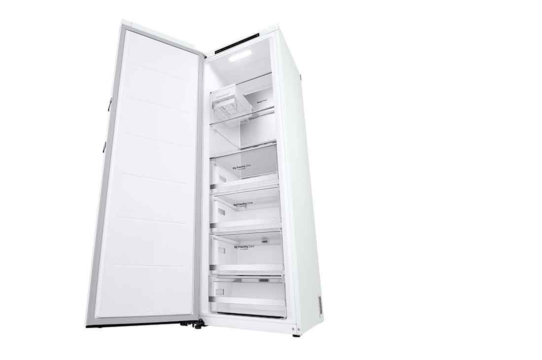 LG 324L Frittstående fryseskap (Hvit) - Energiklasse D, Total No Frost, Express Freeze, Smart Diagnosis™, GFT61SWCSF, GFT61SWCSF, thumbnail 7