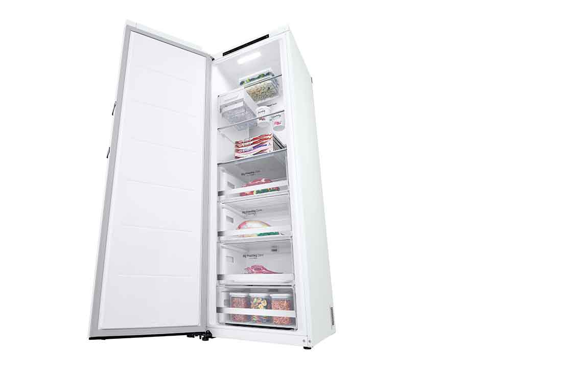 LG 324L Frittstående fryseskap (Hvit) - Energiklasse D, Total No Frost, Express Freeze, Smart Diagnosis™, GFT61SWCSF, GFT61SWCSF, thumbnail 8