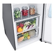 LG 386L Frittstående kjøleskap (Shiny Steel) - Energiklasse E, Door Cooling™, LINEARCooling™, Moist Balance Crisper™, Smart Diagnosis™ med Wi-Fi, GLE51PZGSZ, GLE51PZGSZ, thumbnail 3