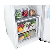 LG 386L Frittstående kjøleskap (Hvit) - Energiklasse E, Door Cooling™, LINEARCooling™, Moist Balance Crisper ™,  Smart Diagnosis™ med Wi-Fi, Skuffemat, GLE51SWGSZ, thumbnail 5