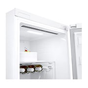 LG 386L Frittstående kjøleskap (Hvit) - Energiklasse E, Door Cooling™, LINEARCooling™, Moist Balance Crisper ™,  Smart Diagnosis™ med Wi-Fi, Detaljert av innsiden, GLE51SWGSZ, thumbnail 7
