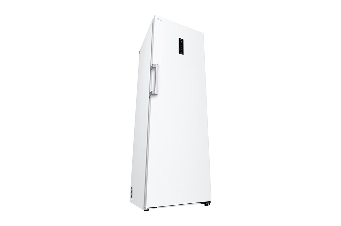 LG 386L Frittstående kjøleskap (Hvit) - Energiklasse E, Door Cooling™, LINEARCooling™, Moist Balance Crisper ™,  Smart Diagnosis™ med Wi-Fi, Sett fra venstre, åpent, GLE51SWGSZ, thumbnail 8