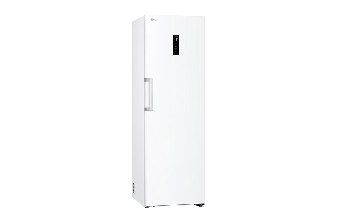 LG 386L Frittstående kjøleskap (Hvit) - Energiklasse E, Door Cooling™, LINEARCooling™, Moist Balance Crisper ™,  Smart Diagnosis™ med Wi-Fi, Venstre side, åpent med mat, GLE51SWGSZ, thumbnail 11