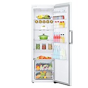 LG 386L Frittstående kjøleskap (Hvit) - Energiklasse E, Door Cooling™, LINEARCooling™, Moist Balance Crisper ™,  Smart Diagnosis™ med Wi-Fi, Skuff, GLE51SWGSZ, thumbnail 4