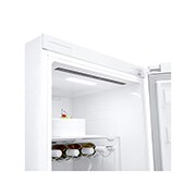 LG 386L Frittstående kjøleskap (Hvit) - Energiklasse E, Door Cooling™, LINEARCooling™, Moist Balance Crisper ™,  Smart Diagnosis™ med Wi-Fi, Detaljert av innsiden, GLE51SWGSZ, thumbnail 7
