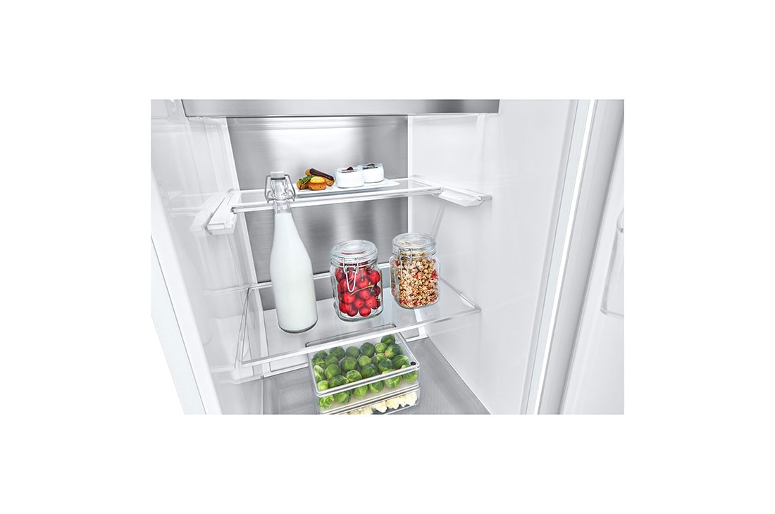 LG 386L Frittstående kjøleskap (Hvid - Energiklasse D, Door Cooling™, LINEARCooling™, FRESHBalancer™, Smart Diagnosis™, GLT71SWCSF, thumbnail 5