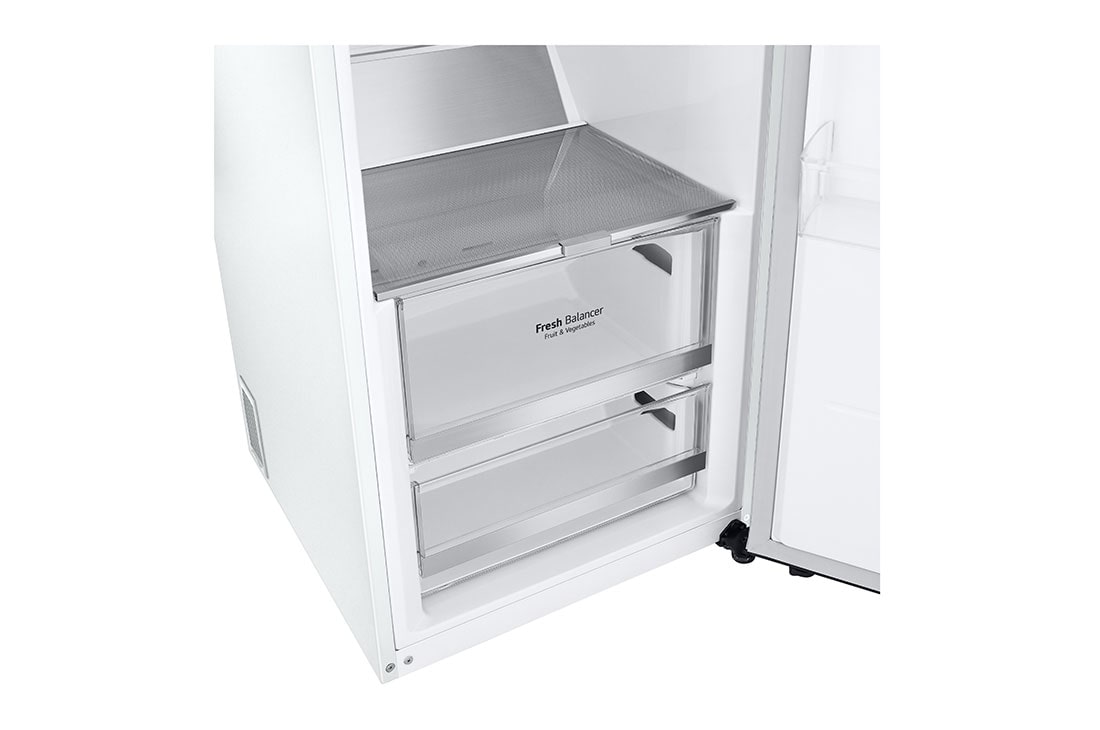 LG 386L Frittstående kjøleskap (Hvid - Energiklasse D, Door Cooling™, LINEARCooling™, FRESHBalancer™, Smart Diagnosis™, GLT71SWCSF, thumbnail 6