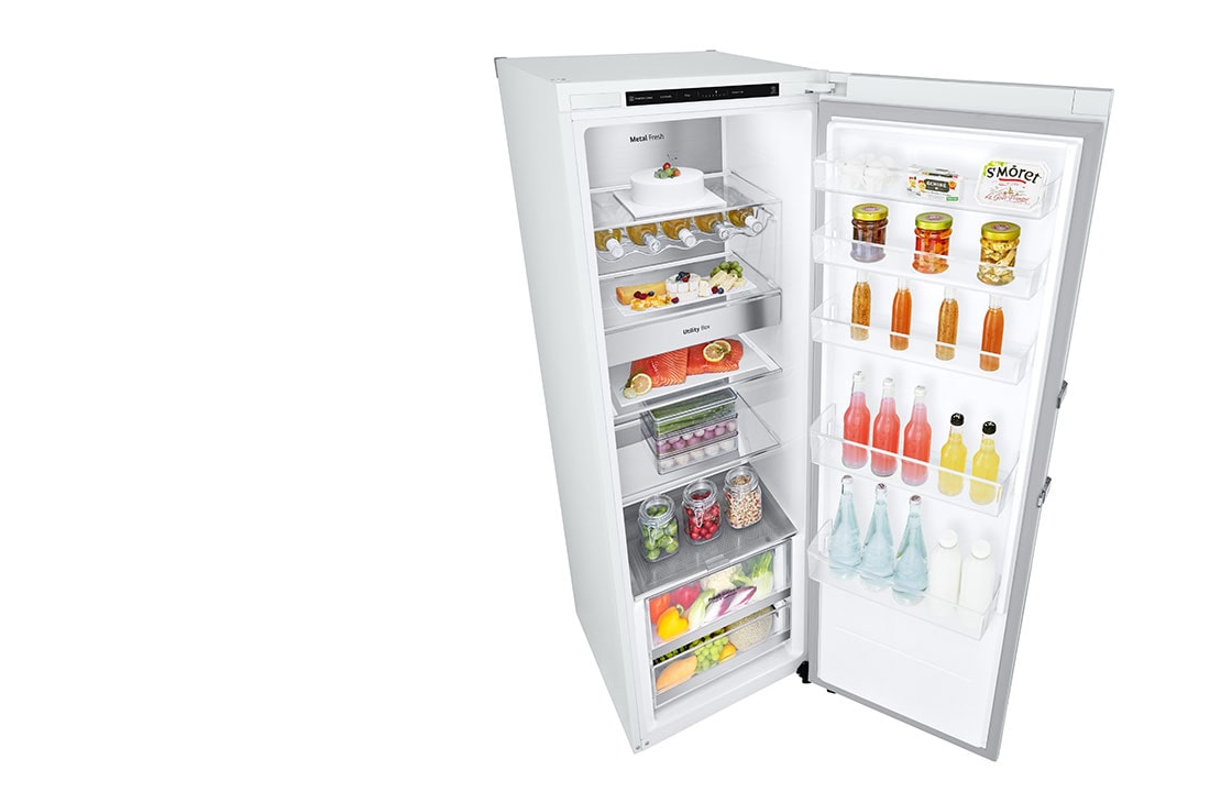 LG 386L Frittstående kjøleskap (Hvid - Energiklasse D, Door Cooling™, LINEARCooling™, FRESHBalancer™, Smart Diagnosis™, GLT71SWCSF, thumbnail 9