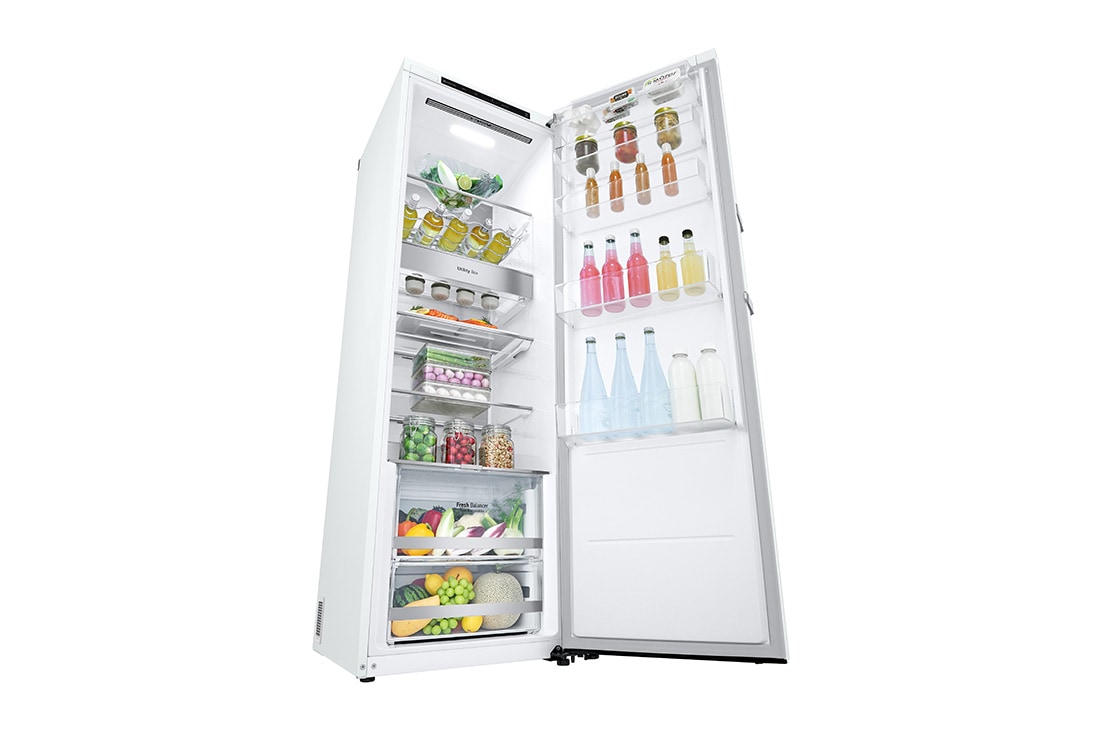 LG 386L Frittstående kjøleskap (Hvid - Energiklasse D, Door Cooling™, LINEARCooling™, FRESHBalancer™, Smart Diagnosis™, GLT71SWCSF, thumbnail 10