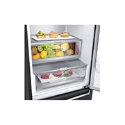 LG 2.03M 384L Kombiskap(Matte Black) - Energiklasse C, Door Cooling™ og Smart Diagnosis™ med Wi-Fi, ELB92MCACP, ELB92MCACP, thumbnail 3