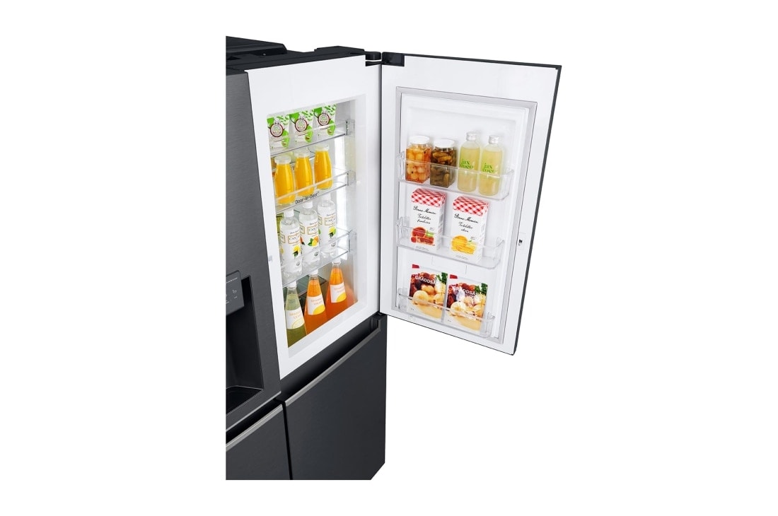 LG 625L Door in Door™ Side by Side (Matte Black) - Energiklasse E, Vann/isdispenser uten vanntilkobling og Smart Diagnosis™ med Wi-Fi, GSJ961MCCZ, GSJ961MCCZ, thumbnail 5