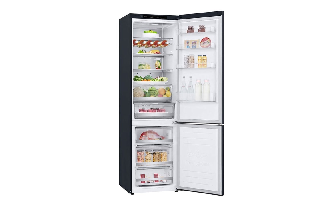 LG 2.03M 384L Kombiskap(Matte Black) - Energiklasse A, DoorCooling™ og Smart Diagnosis™, GBB92MCBAP, GBB92MCBAP, thumbnail 14