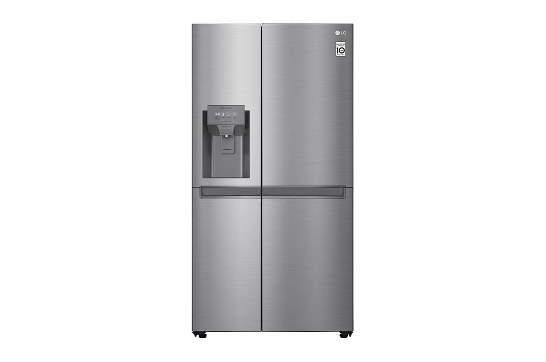 LG 625L Side by Side (Shiny Steel) - Energiklasse F, Vann/isdispenser uten vanntilkobling, Smart Diagnosis™, GSL480PZXV, GSL481PZXZ