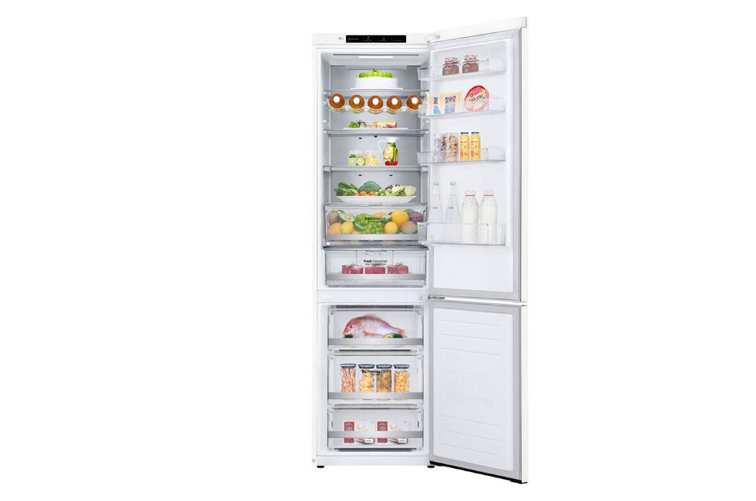LG 2.03M 384L Kombiskap(Hvit) - Energiklasse A, Door Cooling™ og Smart Diagnosis™, GBB92SWBAN, GBB92SWBAN, thumbnail 2