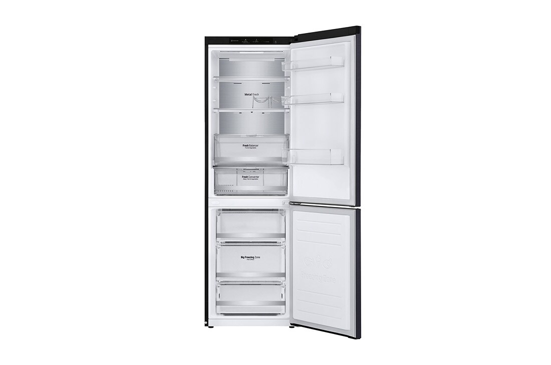 LG 1.86M 341L Kombiskap(Matte Black) - Energiklasse C, Door Cooling™ og Smart Diagnosis™ , ELB81MCVCP, thumbnail 12