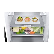LG 1.86M 341L Kombiskap(Matte Black) - Energiklasse C, Door Cooling™ og Smart Diagnosis™ , ELB81MCVCP, thumbnail 5