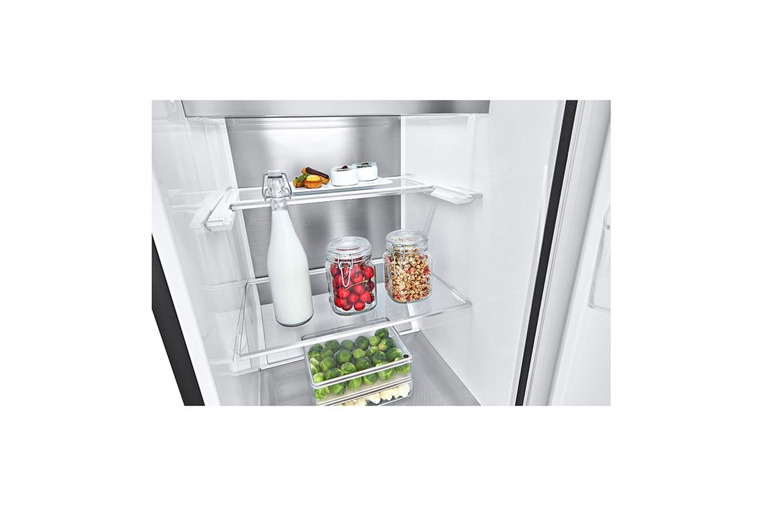 LG 386L Frittstående kjøleskap (Matte Black - Energiklasse E, Door Cooling™, LINEARCooling™, FRESHBalancer™, Smart Diagnosis™, GLT71MCCSZ, GLT71MCCSZ, thumbnail 4