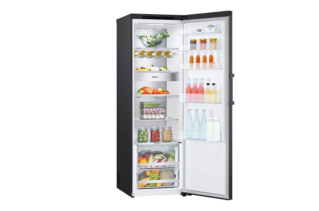 LG 386L Frittstående kjøleskap (Matte Black - Energiklasse E, Door Cooling™, LINEARCooling™, FRESHBalancer™, Smart Diagnosis™, GLT71MCCSZ, GLT71MCCSZ, thumbnail 7