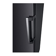 LG 324L Frittstående fryseskap (Matte Black) - Energiklasse E, Total No Frost, Express Freeze, Smart Diagnosis™   , handle, GFT61MCCSZ, thumbnail 4
