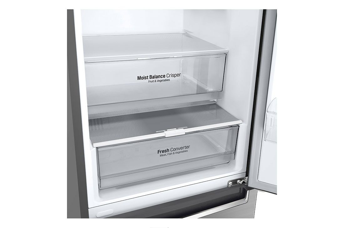 LG 2.03M 384L Kombiskap(Shiny Steel) - Energiklasse D, Door Cooling™ , GBB62PZGGN, GBB62PZGGN, thumbnail 6