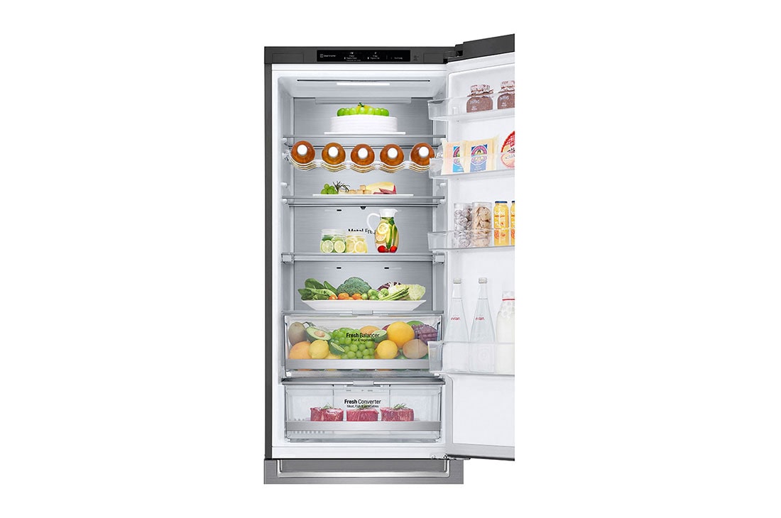 LG 2.03M 384L Kombiskap(Shiny Steel) - Energiklasse D, Door Cooling™ og Smart Diagnosis™, GBB72PZVGN, GBB72PZVGN, thumbnail 9